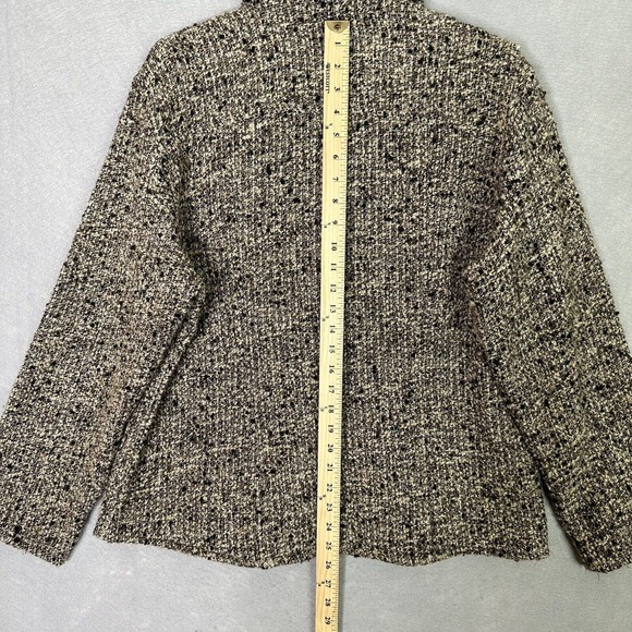 Chicos Sweater Jacket Women Sz 3 XL 16 Tweed Boucle Wool Mohair Blend Shacket - Picture 15 of 15